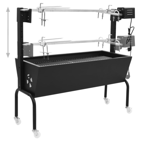 Електрическо барбекю ротисерия, неръждаема стомана - 4