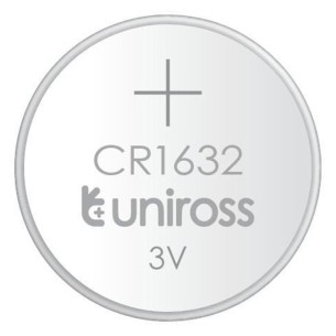 Литиева батерия CR1632 3V 120mAh UNIROSS - 1
