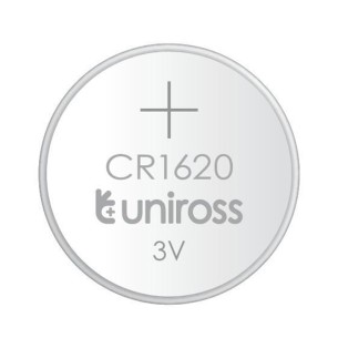 Литиева батерия CR1620 3V 65mAh UNIROSS - 1