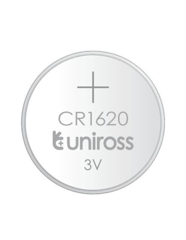 Литиева батерия CR1620 3V 65mAh UNIROSS - 1