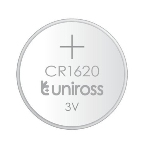 Литиева батерия CR1620 3V 65mAh UNIROSS - 1