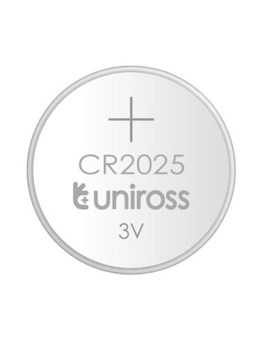 Литиева батерия CR2025 3V 155mAh UNIROSS - 1