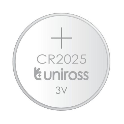 Литиева батерия CR2025 3V 155mAh UNIROSS - 1