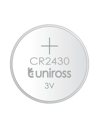 Литиева батерия CR2430 3V 280mAh UNIROSS - 1