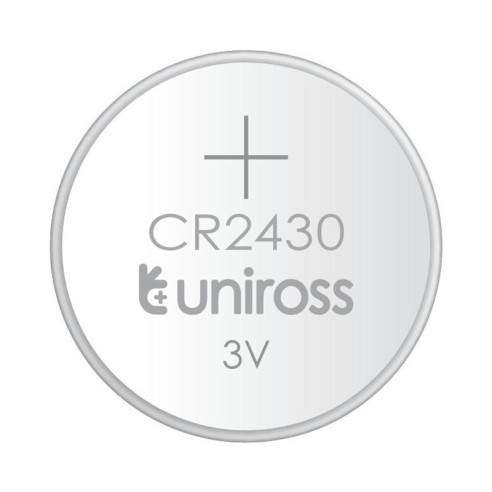 Литиева батерия CR2430 3V 280mAh UNIROSS - 1