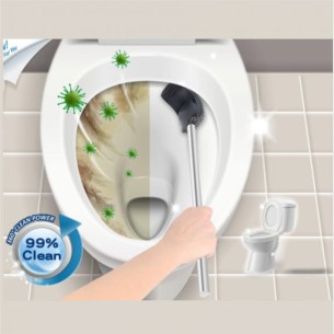Комплект тоалетен кош за баня 6л с четка INTER CERAMIC - 1 2