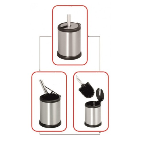 Четка за тоалетна чиния черна INTER CERAMIC - 3