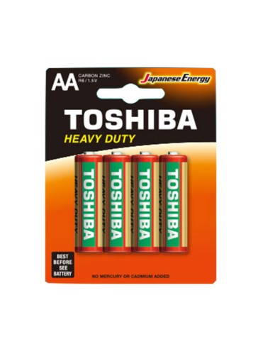 Батерии TOSHIBA R6 K 1.5V AA - 4бр. - 1