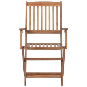 Сгъваеми градински столове, 2 бр., 54 x 57 x 91 см - 1 2