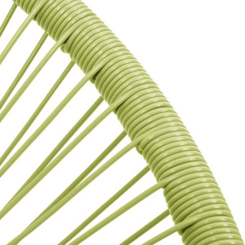 Градински стол Акапулко, полиратан, зелен - 5