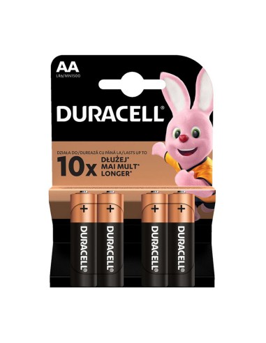 Батерии DURACELL LR6 AA 1.5V - 4бр. - 1