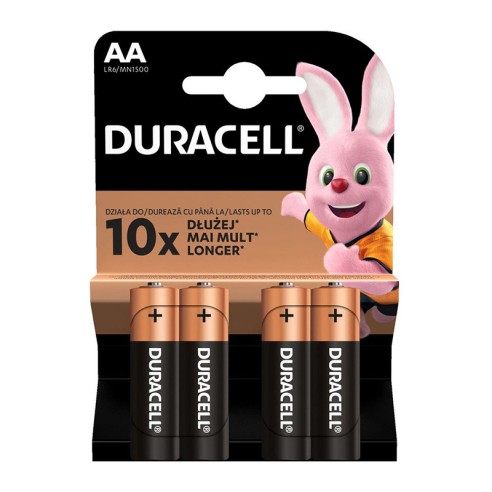 Батерии DURACELL LR6 AA 1.5V - 4бр. - 1