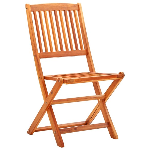 Сгъваеми градински столове, 2 бр., евкалипт 48 x 57 x 91 см - 2