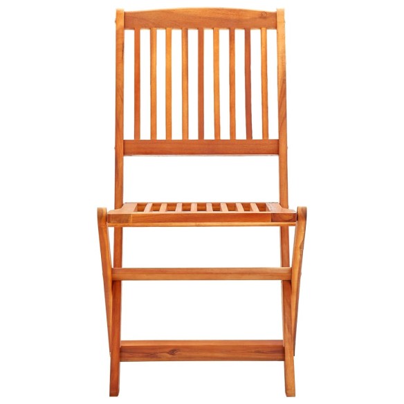 Сгъваеми градински столове, 2 бр., евкалипт 48 x 57 x 91 см - 3