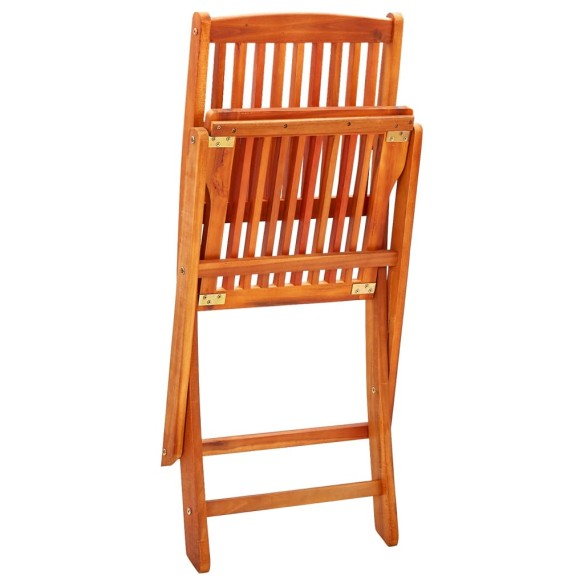 Сгъваеми градински столове, 2 бр., евкалипт 48 x 57 x 91 см - 6