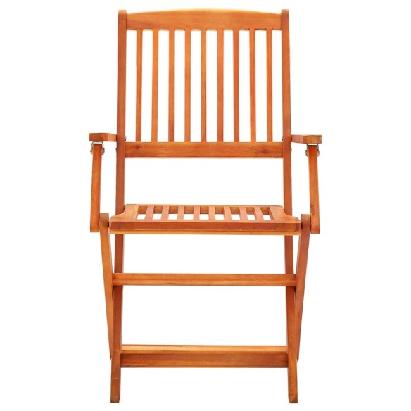 Сгъваеми градински столове, 2 бр., евкалипт 53 x 57 x 91 см - 3