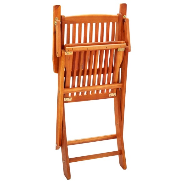 Сгъваеми градински столове, 2 бр., евкалипт 53 x 57 x 91 см - 6