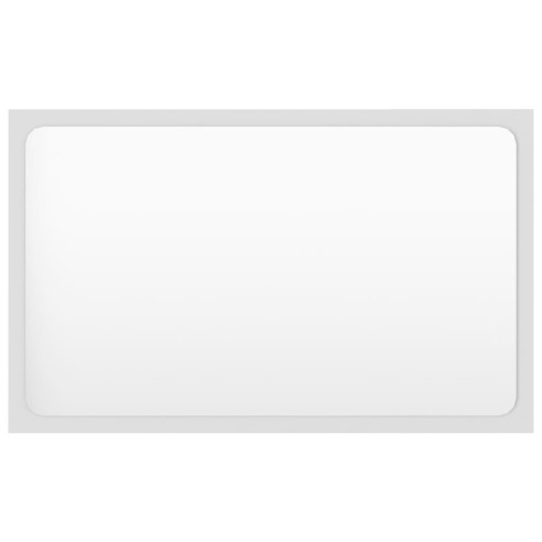 Комплект мебели за баня от 2 части, ПДЧ, бял цвят, - 9