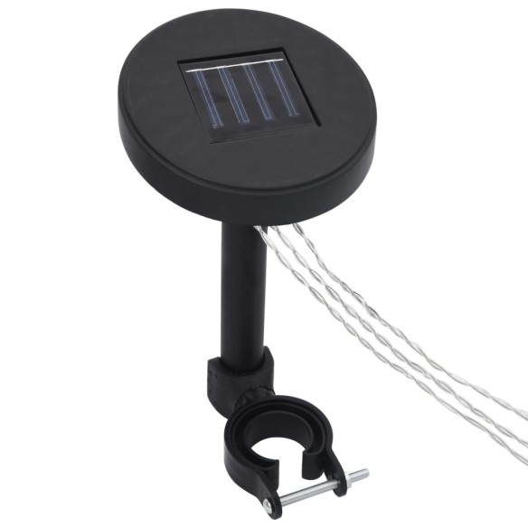 Шатра с LED светещи стрингове, 3х3 м, виненочервена - 6