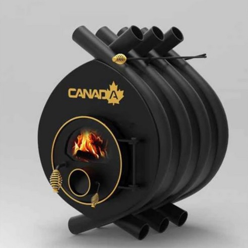 Печка на дърва със стъкло 6kW 00-100м3 CANADA - 1