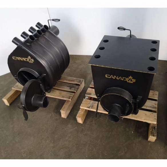 Печка на дърва със стъкло 6kW 00-100м3 CANADA - 4