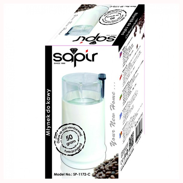 Кафемелачка 150W 50гр бяла SAPIR - 2