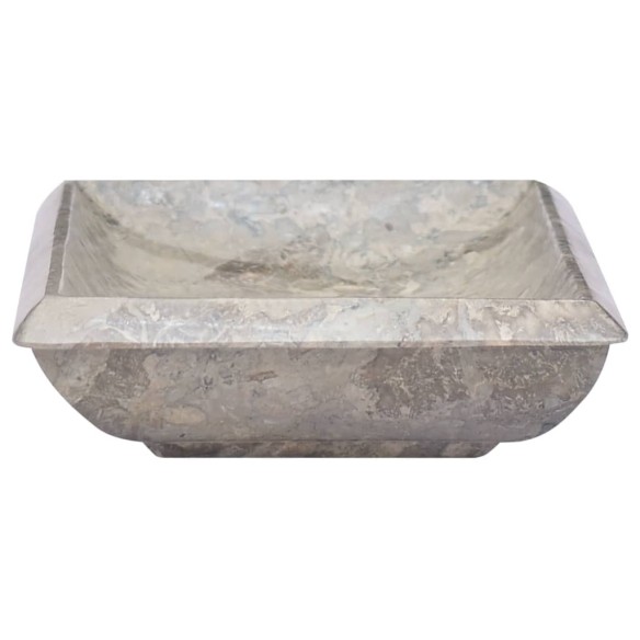 Сива мраморна мивка 50x35x10 см - 3