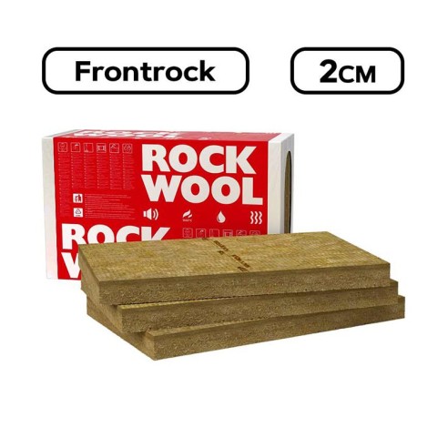 Каменна вата Frontrock 20мм 600x1000мм ROCKWOOL