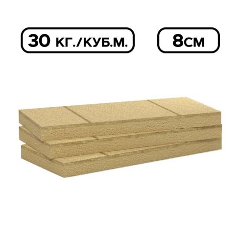 Каменна вата 80мм 1200×600мм Multirock ROCKWOOL