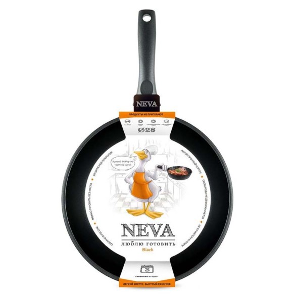 Черен тиган 28 см Neva Black NEVA METAL