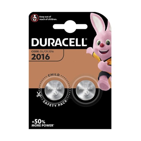 Литиеви батерии DURACELL CR 2016 3V - 2бр. - 1