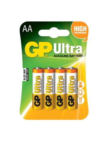 Алкални батерии GP ULTRA 15AU-2U4 AA 1,5V - 4бр. - 1