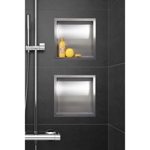 Рафт за вграждане 30x30x10см инокс Wall-Box One BALNEO - 1 2