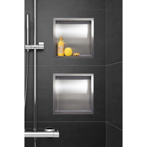 Рафт за вграждане 30x30x10см инокс Wall-Box One BALNEO - 2