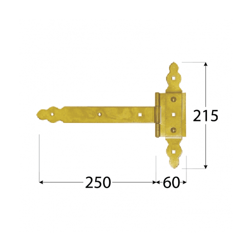 Панта ZBNO с декорация 250x60x215x3.5 мм DOMAX