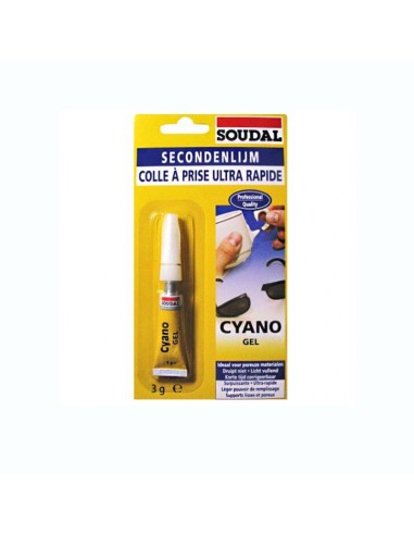 Лепило Cyano gel 3гр SOUDAL/119519 - 1