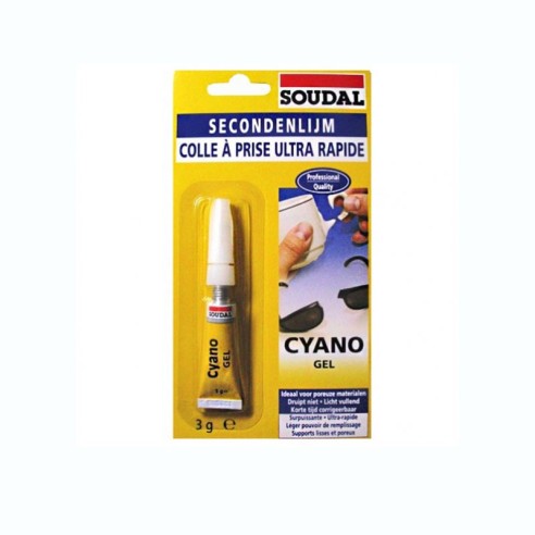 Лепило Cyano gel 3гр SOUDAL/119519 - 1