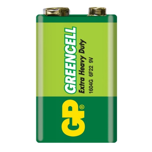 Цинкова батерия GP Greencell 6F22 9V - 1