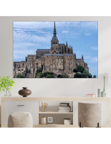 Замъка Мон Сен Мишел - картина пано за стена - 1