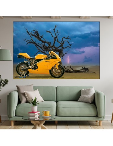 Колаж с мотоциклет Дукати - картина пано за стена - 1