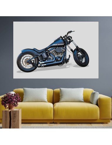 Мотоциклет харли дейвидсън - картина пано за стена - 1