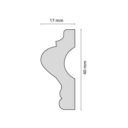 Декоративен ъгъл за стена 4 броя BU 40 HOMESTAR - 4