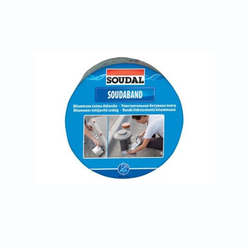 Уплътнителна лента 7.5см x 10м Soudaband RAL8017 Lingual SOUDAL/121856 - 1