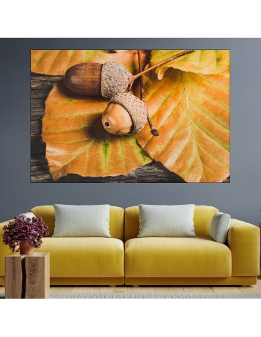Есенна декорация с жълъди пано за стена - 1