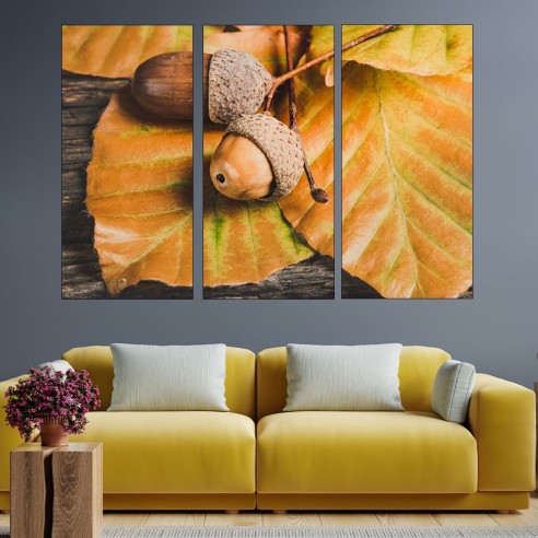 Есенна декорация с жълъди пано за стена - 2