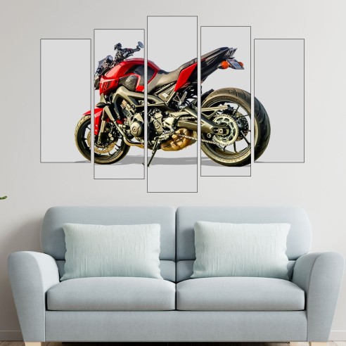 Спортен мотоциклет - картина пано за стена - 3
