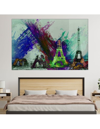 Илюстрация на Айфеловата кула - картина пано за стена - 1