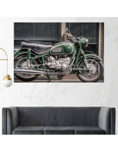 Античен мотоциклет BMW - картина пано за стена - 1