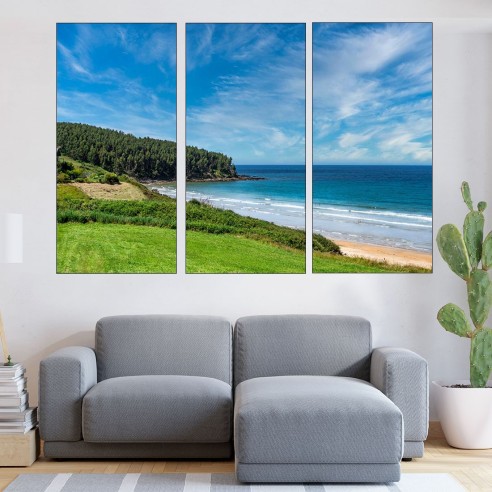 Където морето среща гората - картина пано за стена - 2