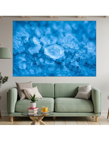 Фон от ледени кристали - картина пано за стена - 1